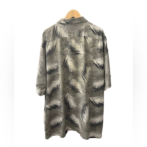 PALM ISLAND Clothing Co. Mens Hawaiian Feather Green White Shirt XXL - Picture 2 of 3